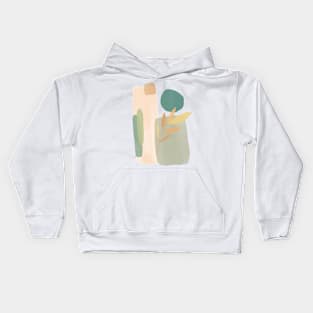 Print in the style of minimalism and abstraction Kids Hoodie